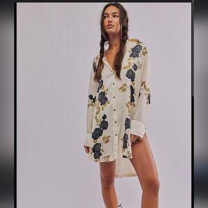 Free People Off the Vine Button Down